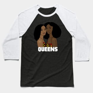 Black Queen Melanin Poppin Melanin Magic Black Woman Gift Baseball T-Shirt